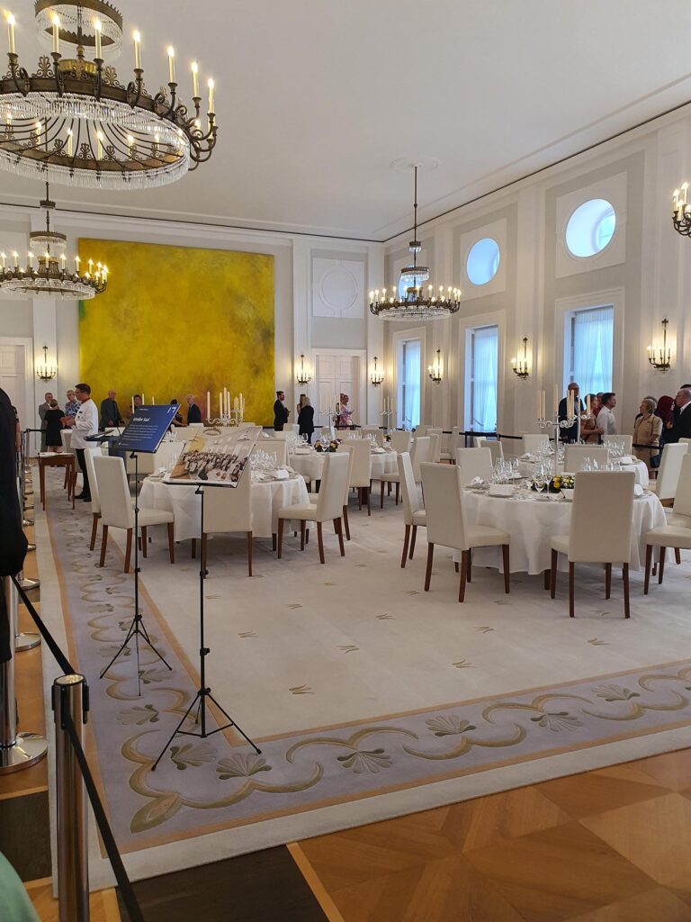 Der große Saal im Schloss Bellvue-hier finden Empfänge, Konzerte und Ordensverleihungen statt.