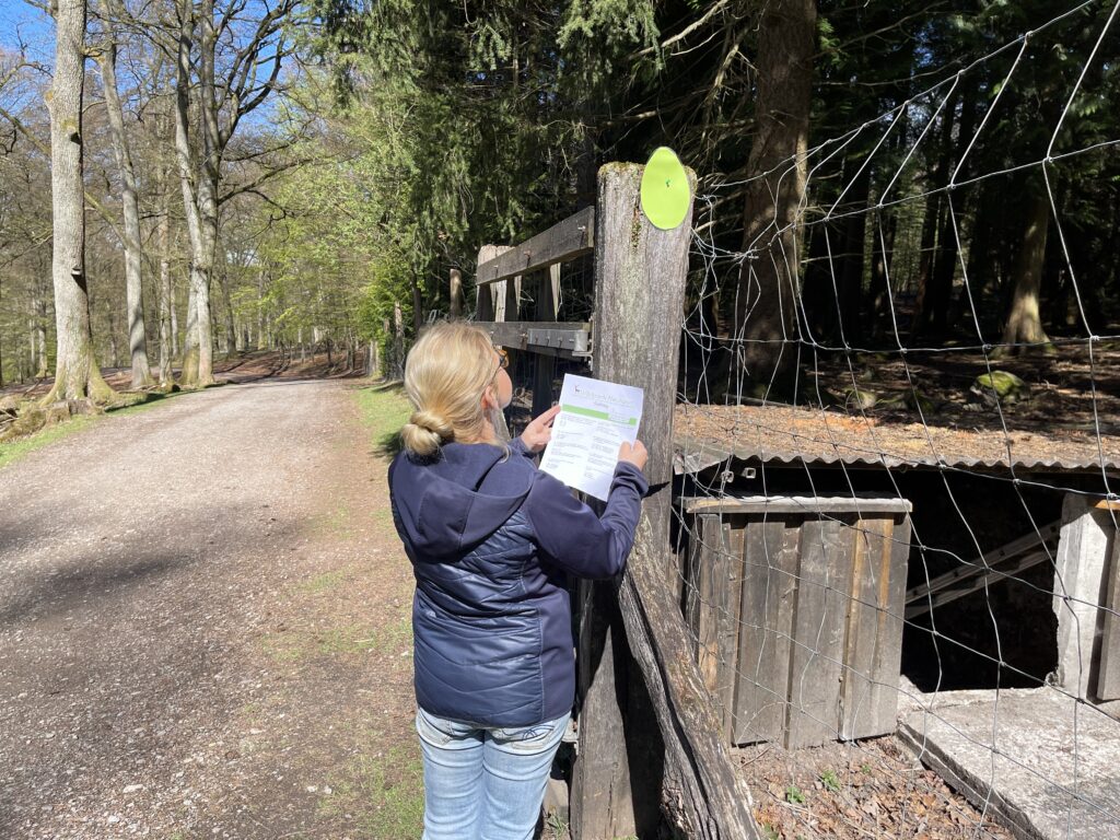 Diese Besucherin hat ein Oster-Ei gefunden und dies im Fragebogen vermerkt.